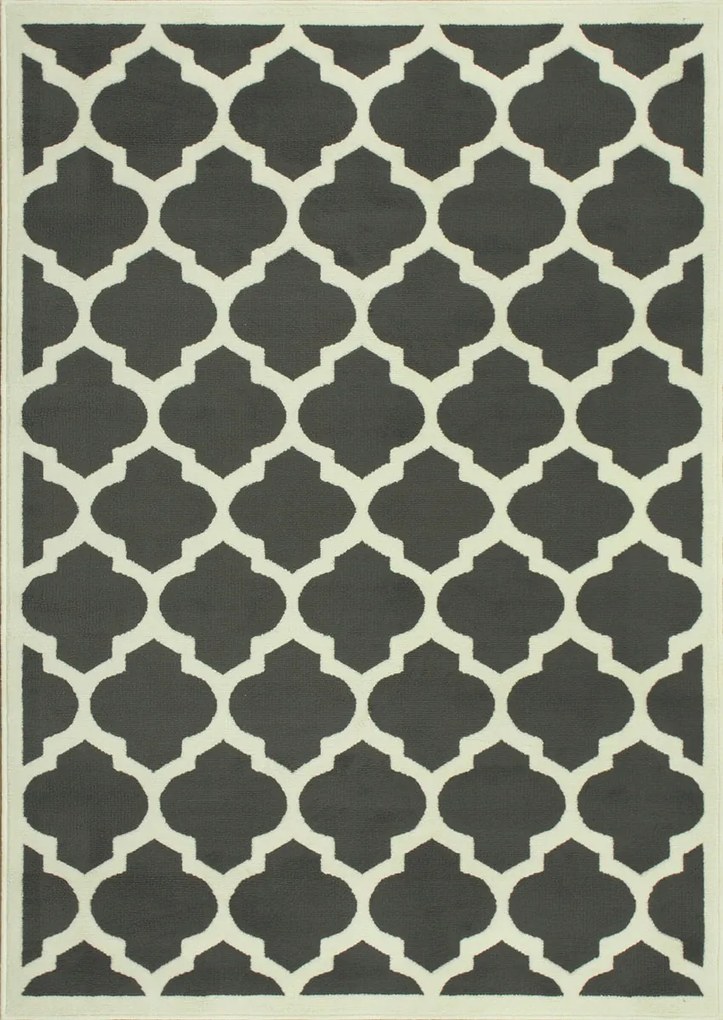 120x170 cm Szürke Szőnyeg Luna Lóhere Marokkó