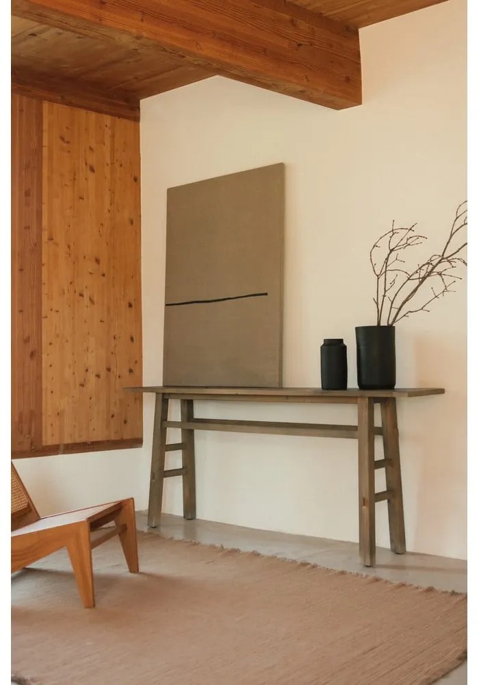 Okkersárga kézi szövésű pamut szőnyeg 140x200 cm Handloom – Lorena Canals