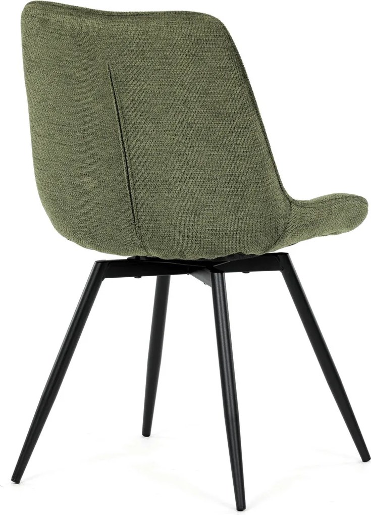 Jídelní židle, zelená, látka, HC-T1130 GRN2