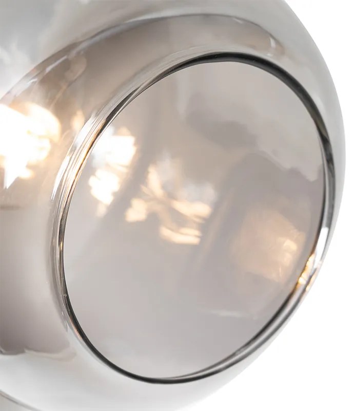 Mennyezeti spotlámpa fekete arannyal és füstüveggel 3-lámpás - Zuzanna