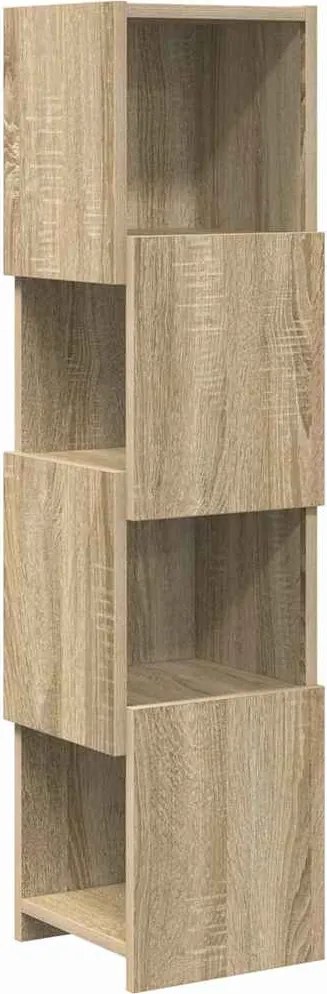 vidaXL Sarokszekrény Sonoma tölgy 25,5x25x102cm Faanyag