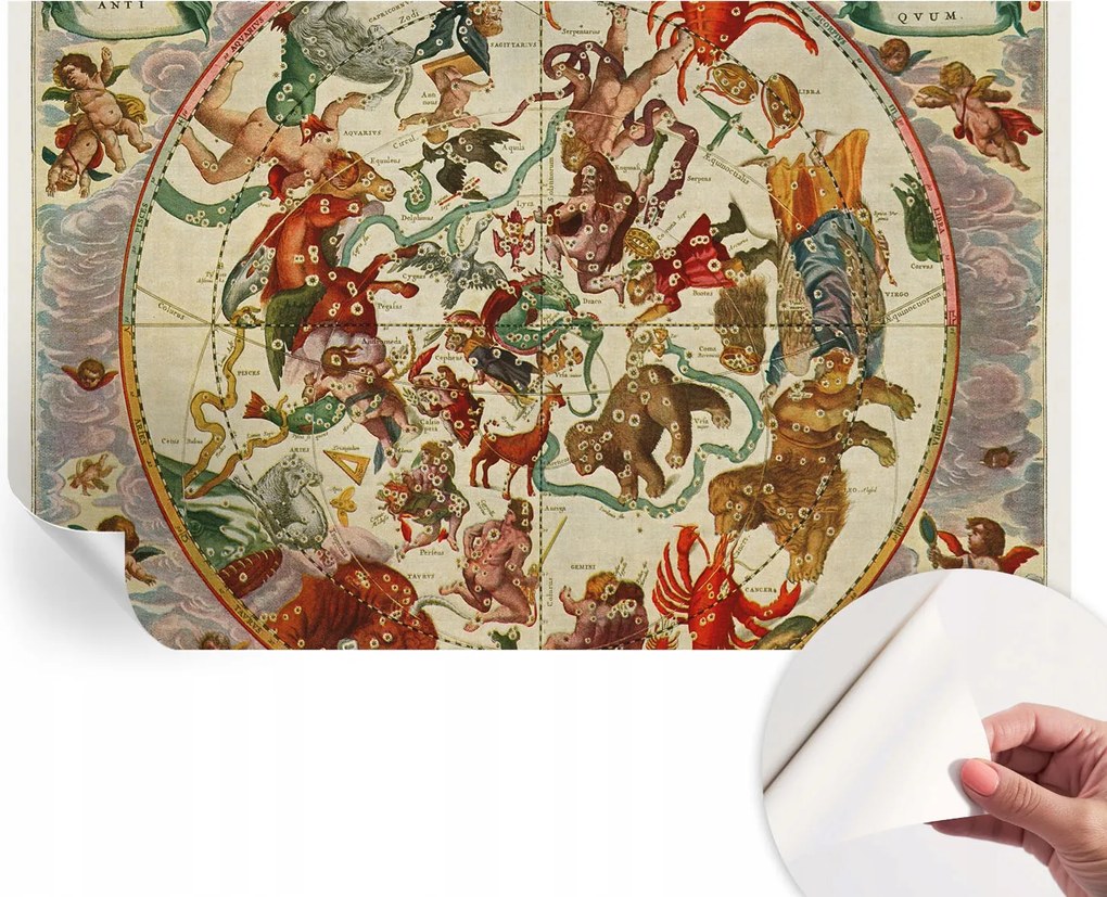 Modern öntapadós fotótapéta Mosható Csillag kompozíciók 416x254 cm