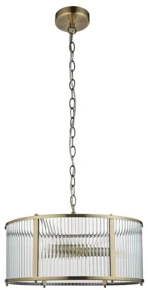 Endon 106282 - Láncos csillár RIDGETON 3xE14/6W/230V sárgaréz