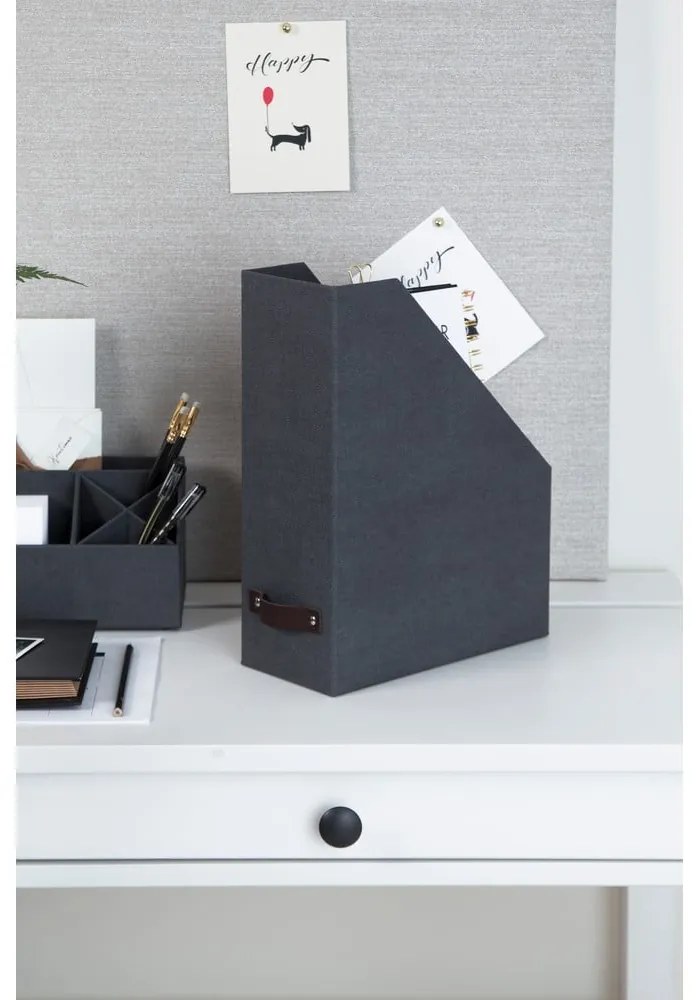 Karton rendszerező dokumentumokhoz Estelle Canvas Paper Laminate – Bigso