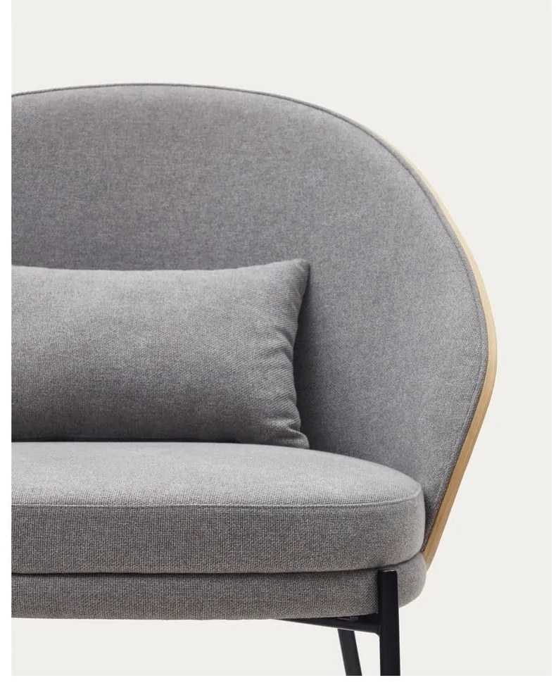 Szürke-natúr színű fotel Eamy – Kave Home