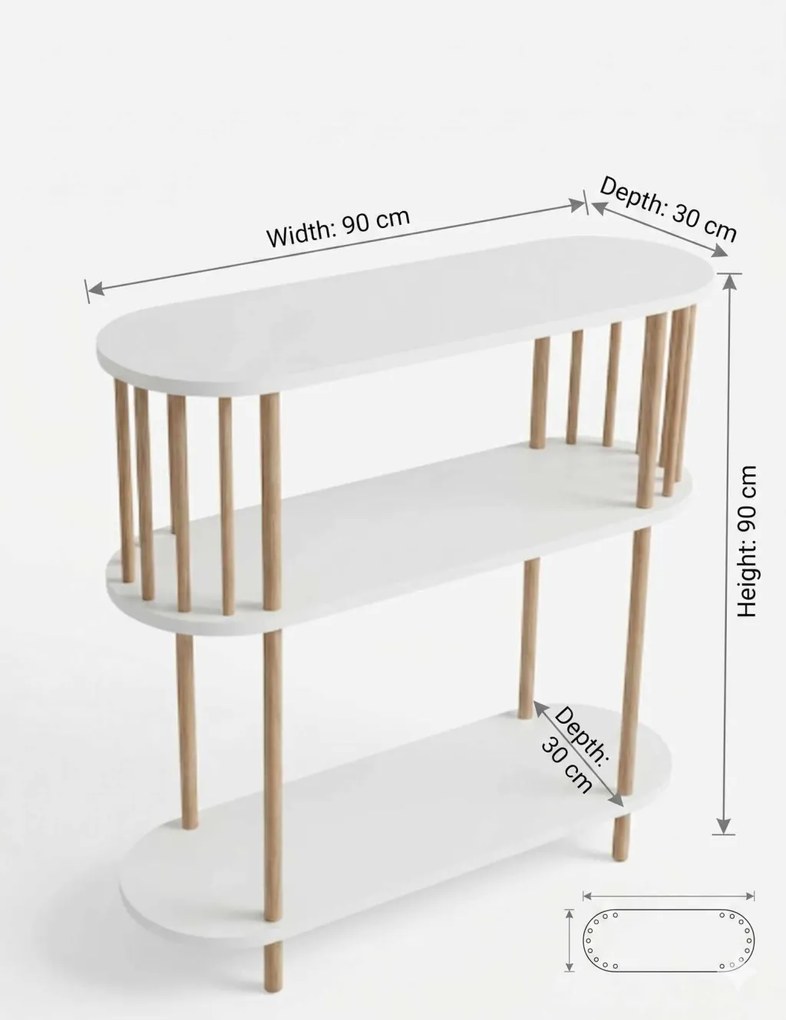 Komód, fehér, 90 cm – Peka-0119