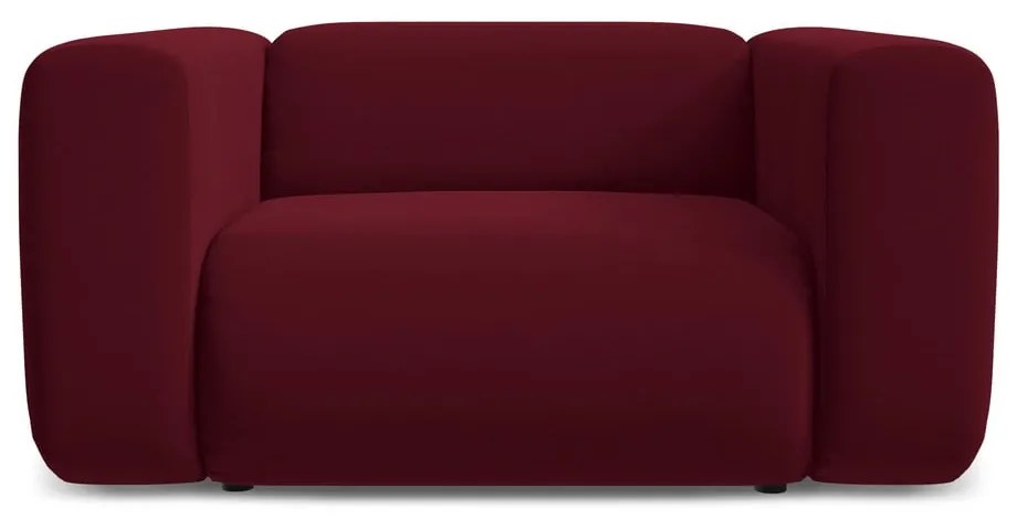 Borvörös bársony fotel Ekahi – Makamii