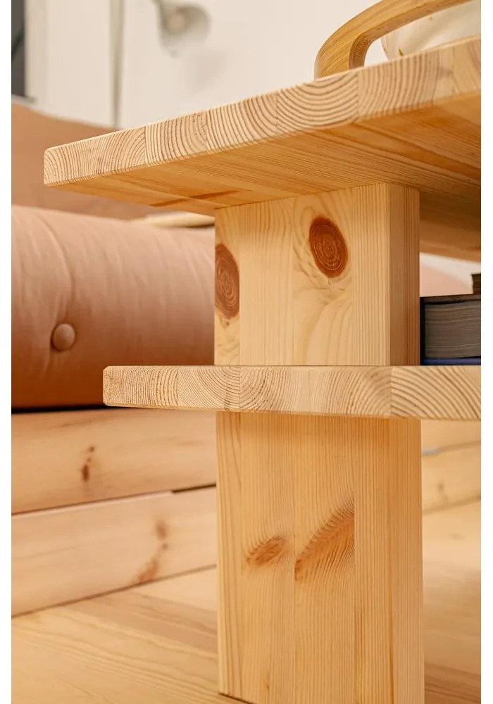 Natúr színű borovi fenyő dohányzóasztal 45x68 cm Japan – Karup Design