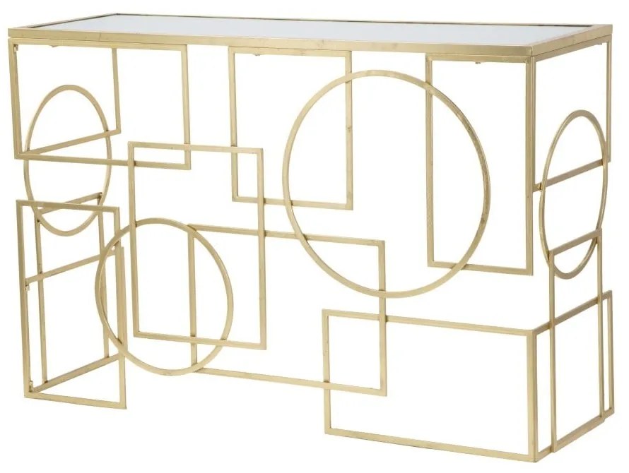 Aranyszínű konzolasztal 41x120 cm Marie – Mauro Ferretti