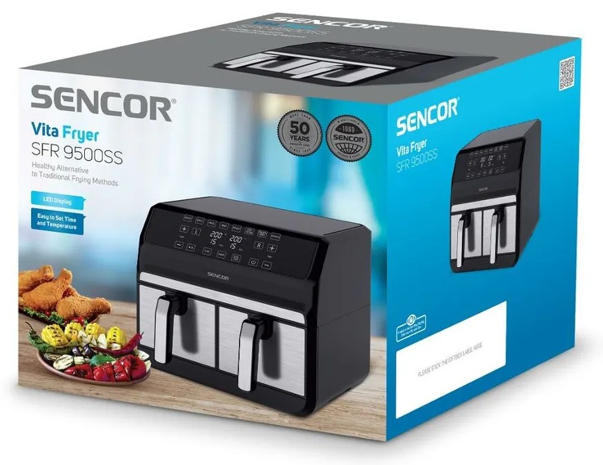 Sencor SFR 9500SS forrólevegős fritőz