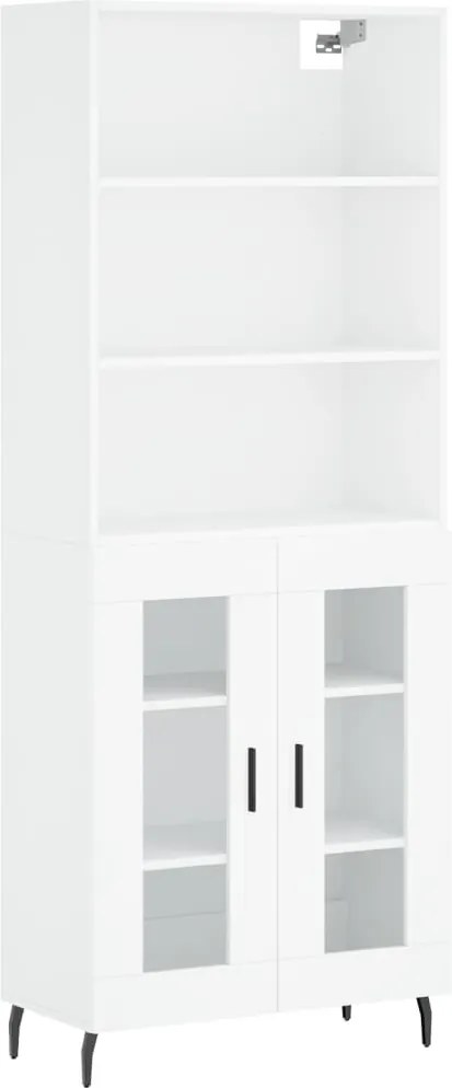 vidaXL fehér szerelt fa magasszekrény 69,5 x 34 x 180 cm
