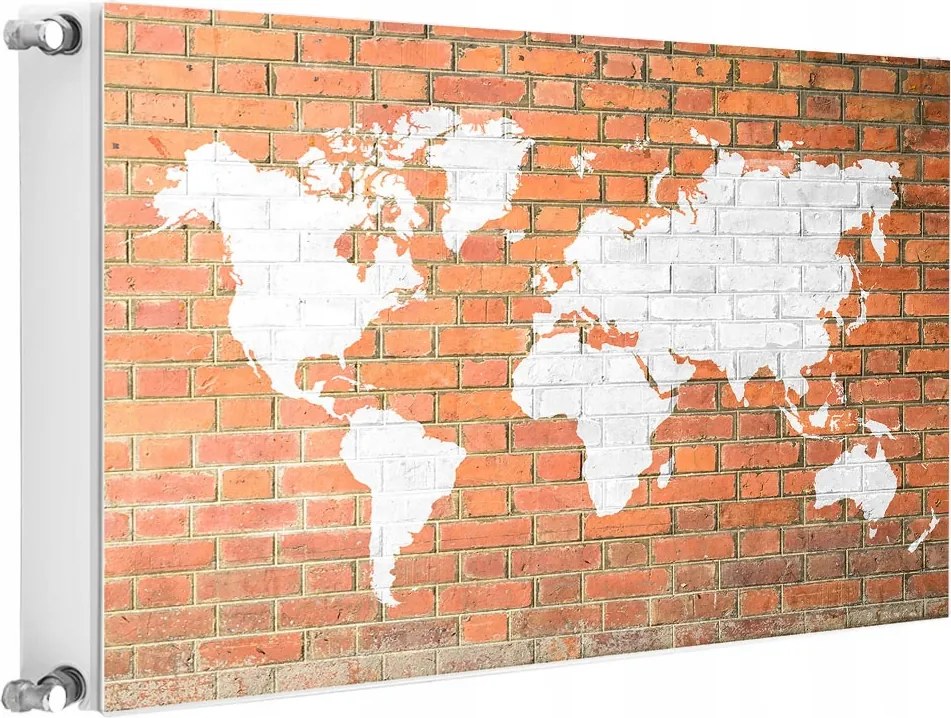 Radiátormágnes Radiátor 80x60 Térkép Fotótapéta