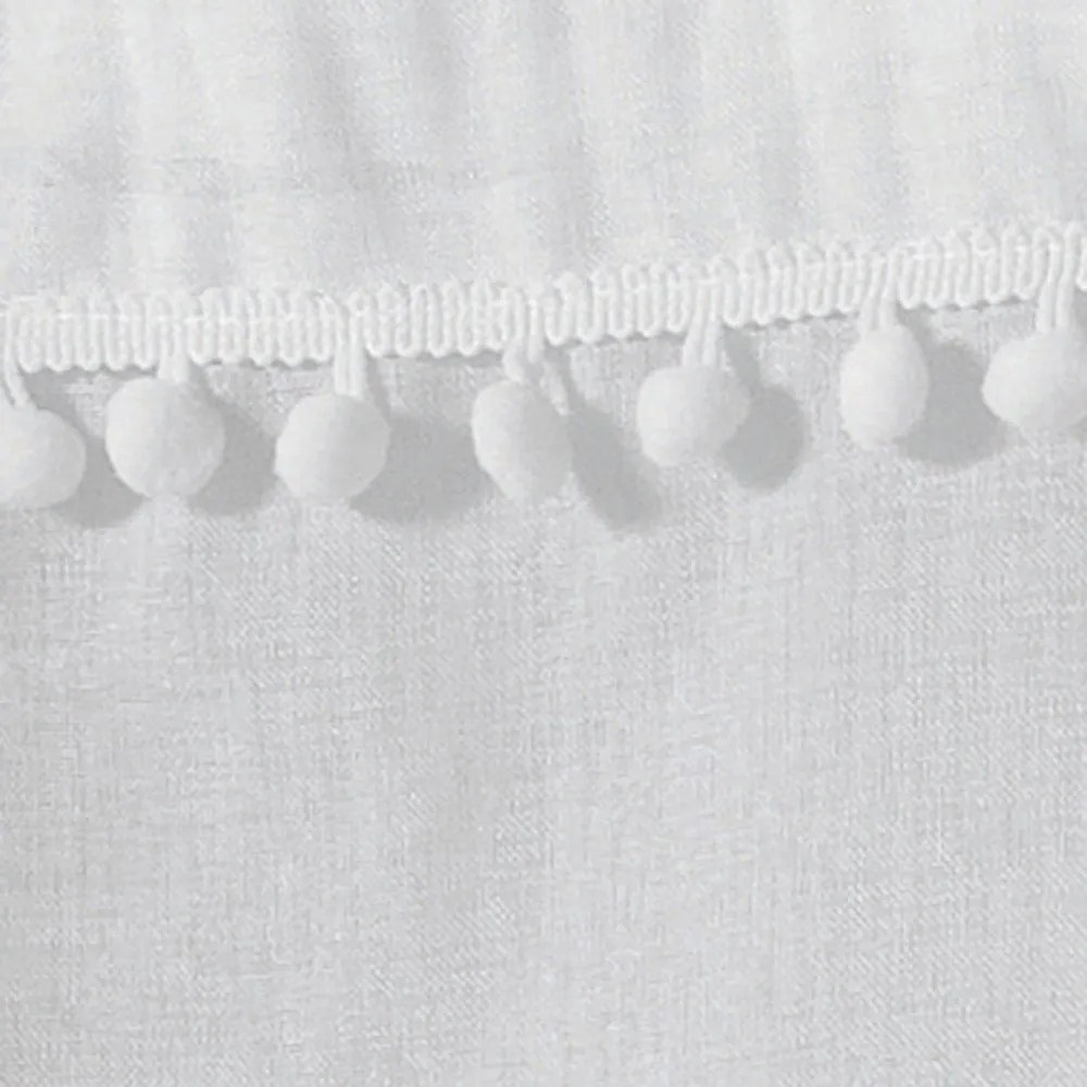 Fehér átlátszó függöny szett 2 db-os 60x90 cm Poupette – douceur d'intérieur