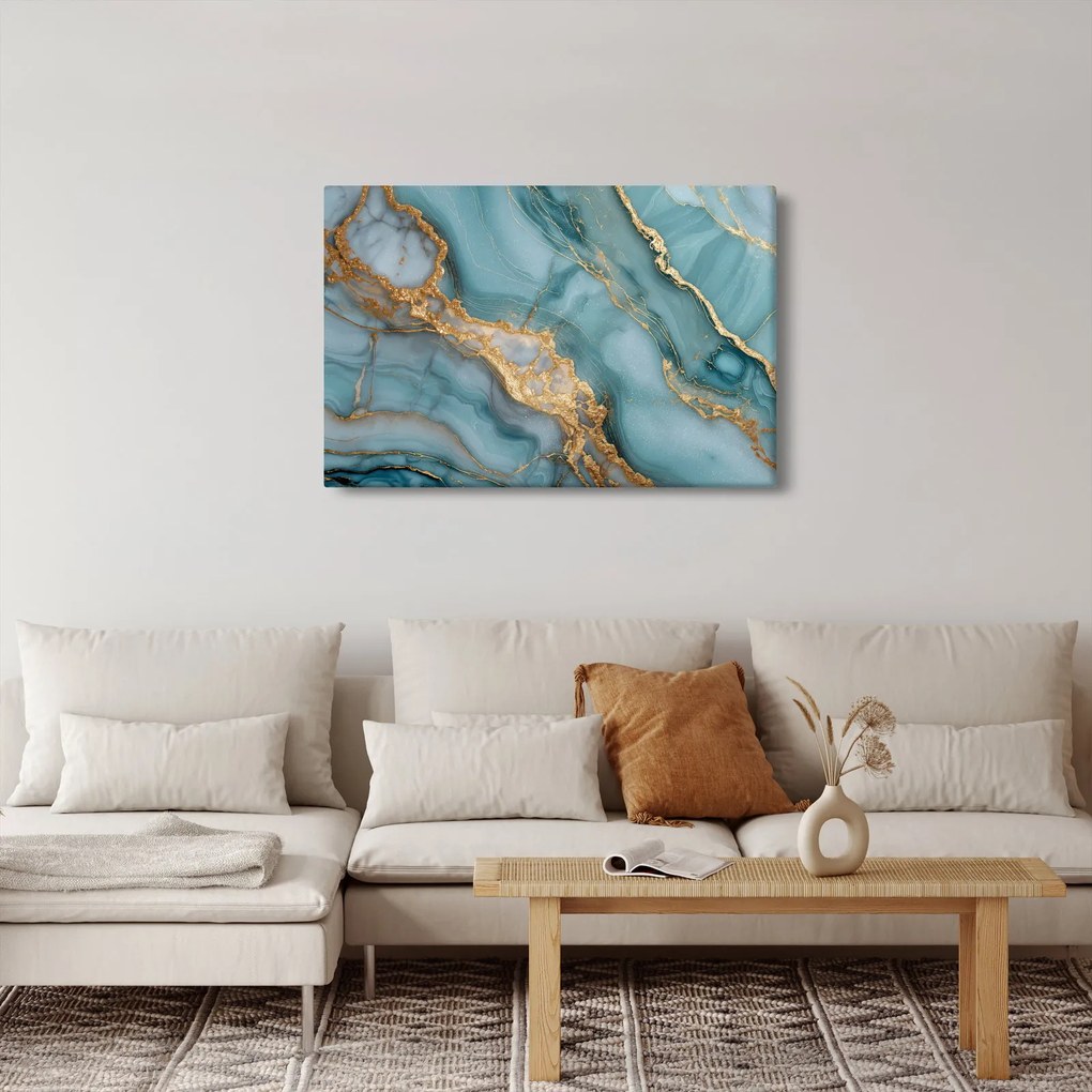 Kép - Türkiz márvány (90x60 cm)