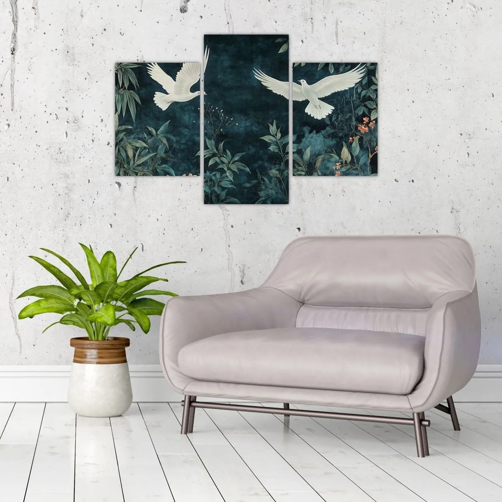 Kép - Két galamb (90x60 cm)