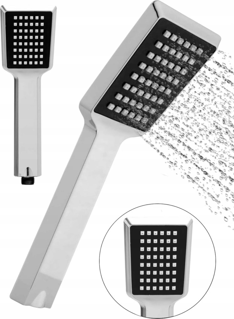 Zuhanyfej 1 funkciós zuhanyfej – króm, Anti-calc fúvókák