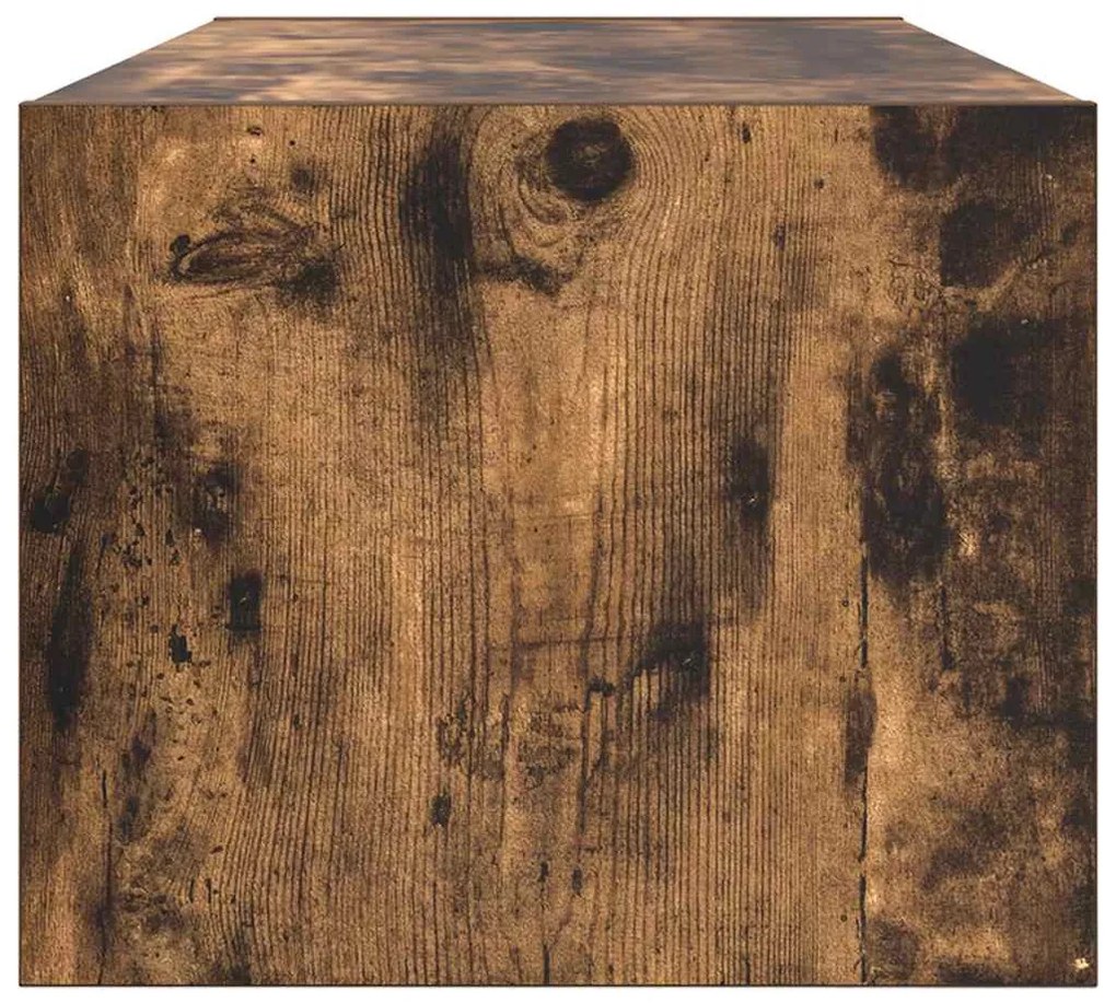 2 db füstös tölgy színű szerelt fa TV-szekrény 80x31x25,5 cm