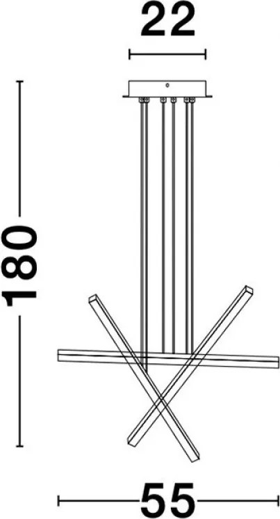 NOVALUCE 9010033 LIOR Modern Led Függesztett Lámpa LED IP20