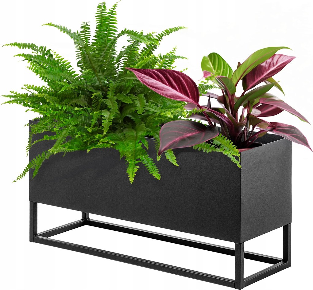 Virágtartó Állvány Loft Fém Álló Virágtartó 60x30cm