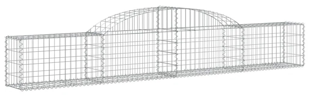 íves horganyzott vas gabion kosár 300 x 30 x 40/60 cm
