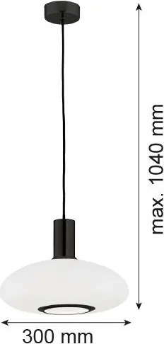 ARGON 8565 SAGUNTO Egyágú Függesztett Lámpa Fém E27 IP20