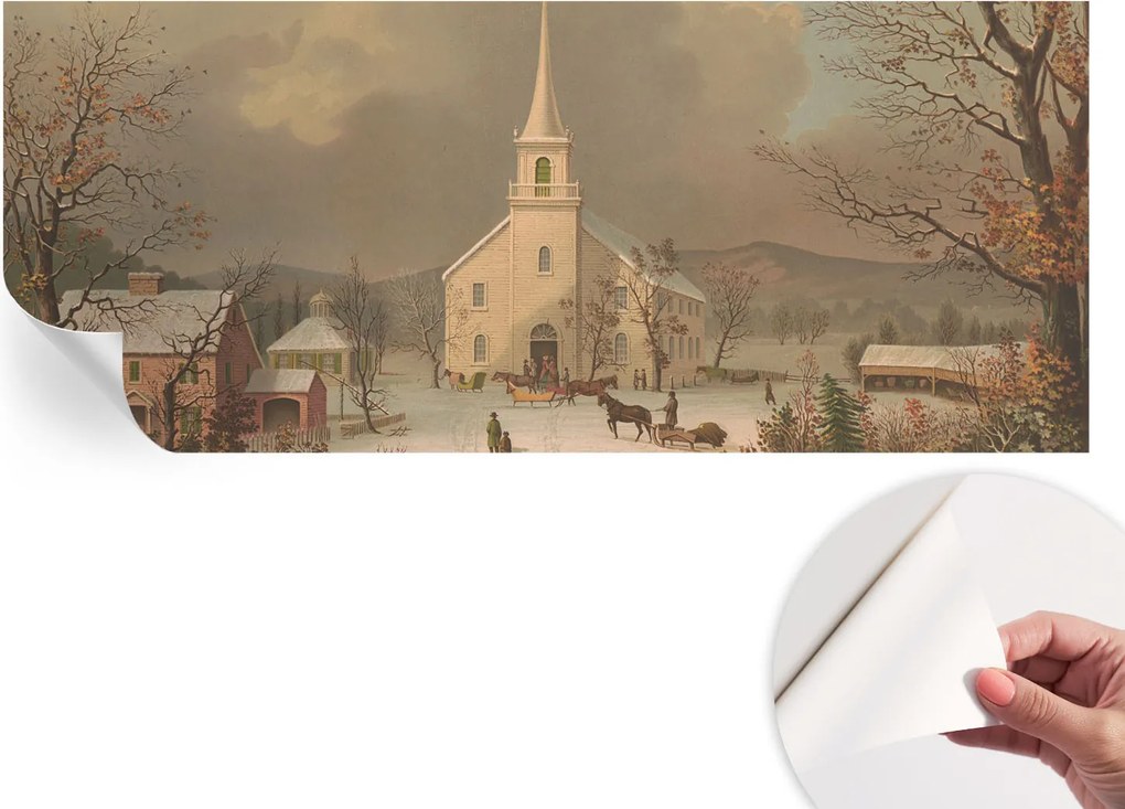 Öntapadós fotótapéta Nappali és Hálószoba Irodába Téli tájkép 250x104