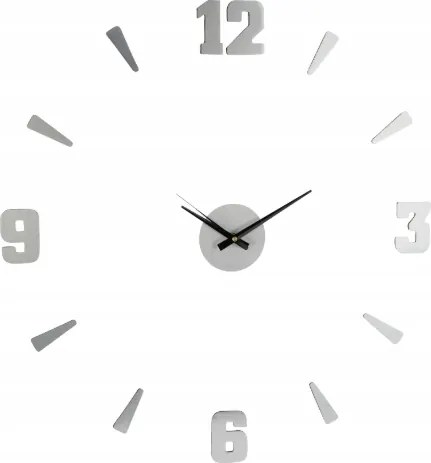 Falióra öntapadós ezüst 60 cm modern loft stílus