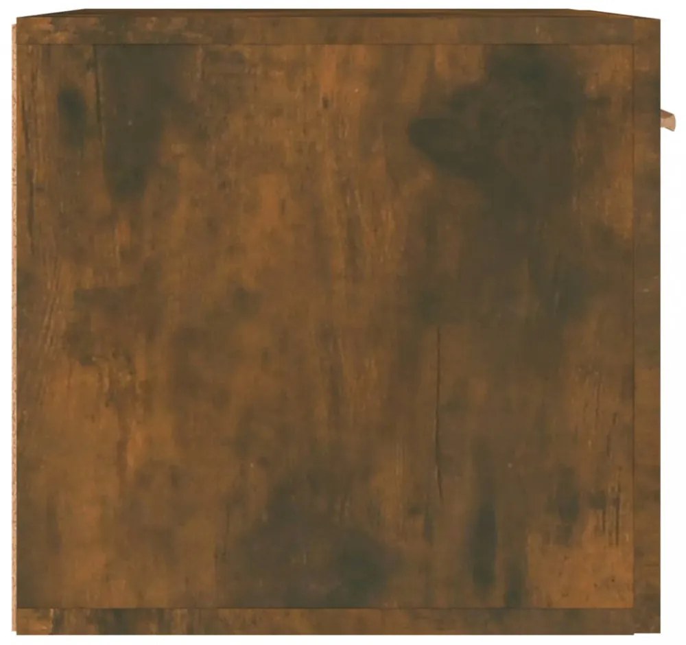 füstös tölgy színű szerelt fa faliszekrény 60 x 36,5 x 35 cm