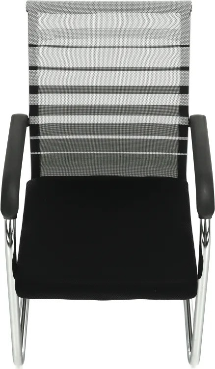 Tárgyalószék, szürke/fekete/ezüst, ESIN
