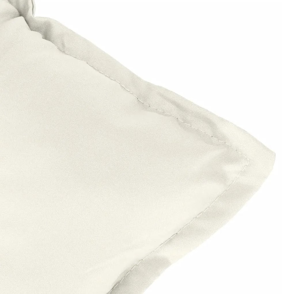 melange krémszínű szövet kerti padpárna 120x50x7 cm