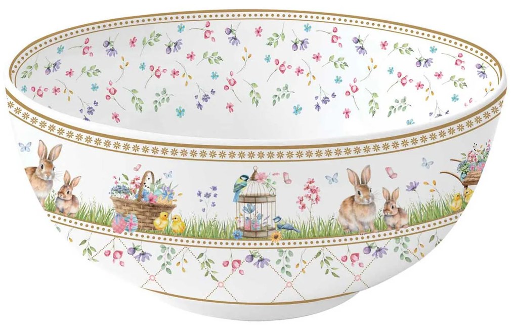 Spring Bloom húsvéti porcelán nagy tál 23 cm