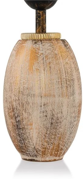 RAMZES asztali lámpa 1xE27/40W/230V krémszínű/arany