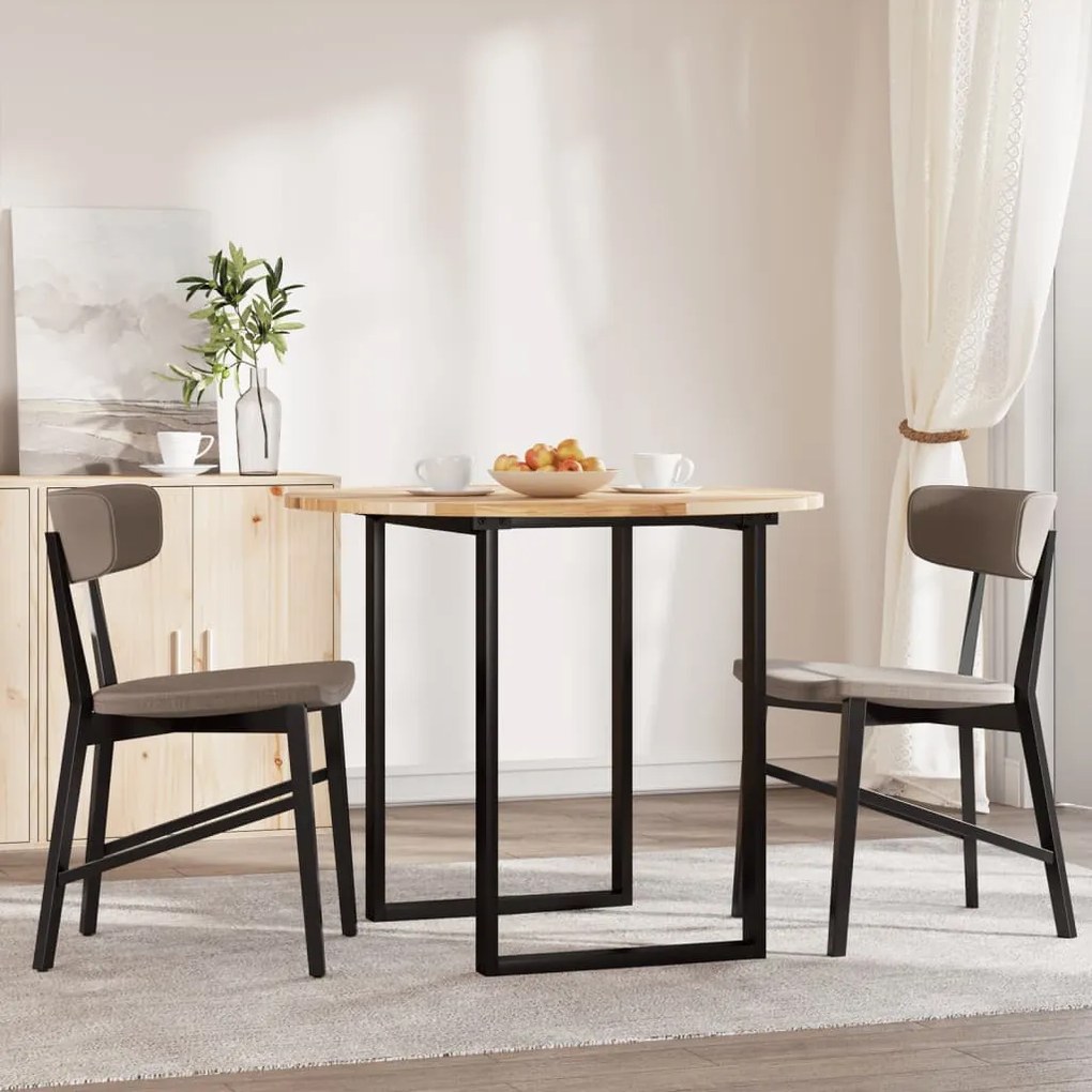 kerek tömör akácfa asztallap Ø90 x 2 cm