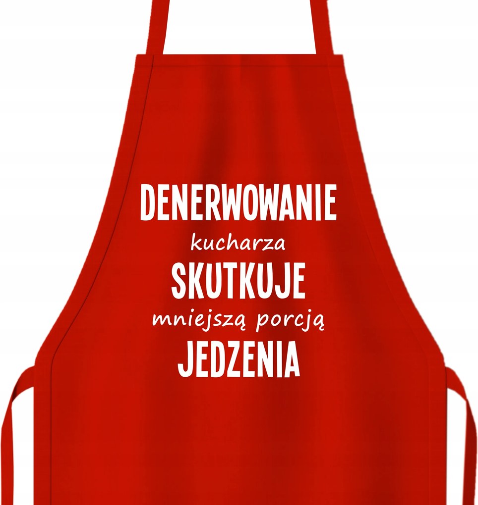 Konyhai kötény Pamut Piros Vicces Ajándék Szakács Minták