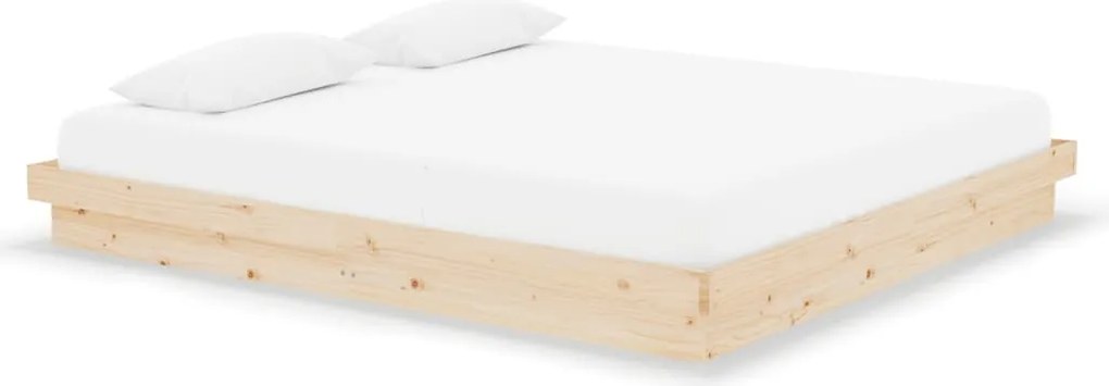 vidaXL Super King tömör fa ágykeret 180 x 200 cm