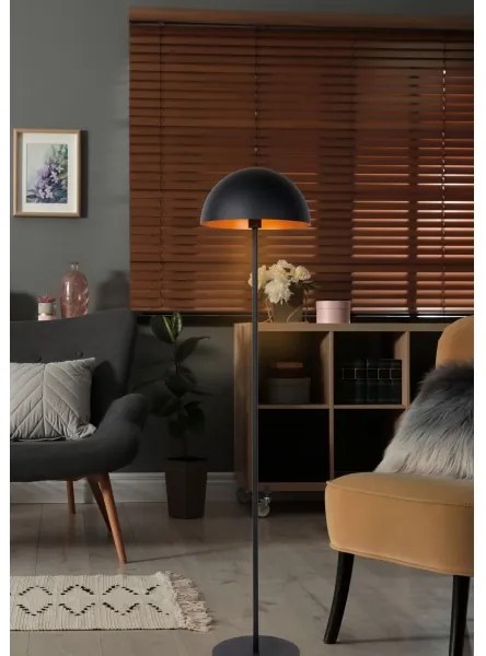 Lucide 45796/01/30 - Állólámpa SIEMON 1xE27/40W/230V fekete