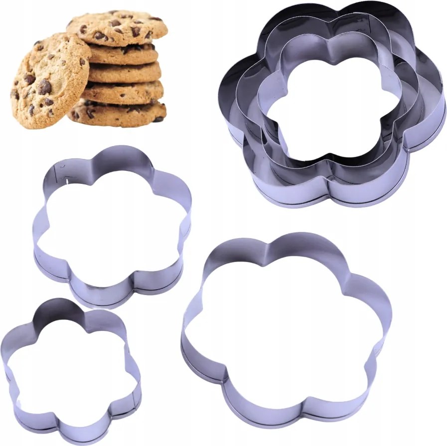 Süteményformák Lyukasztó Felhő Tojás Sütőforma Acél Készlet