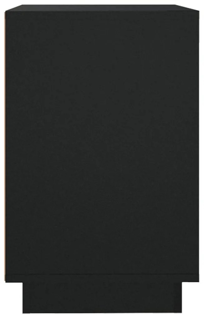 fekete szerelt fa tálalószekrény 102x35x55 cm