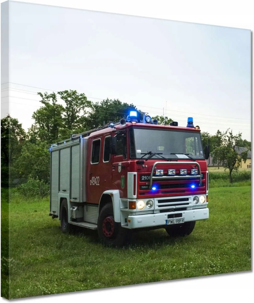 Vászonkép 30x30 Tűzoltóautó