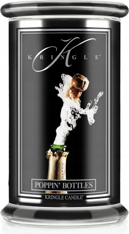Poppin' Bottles Kringle Candle nagy gyertya két kanóccal Reserve sorozat