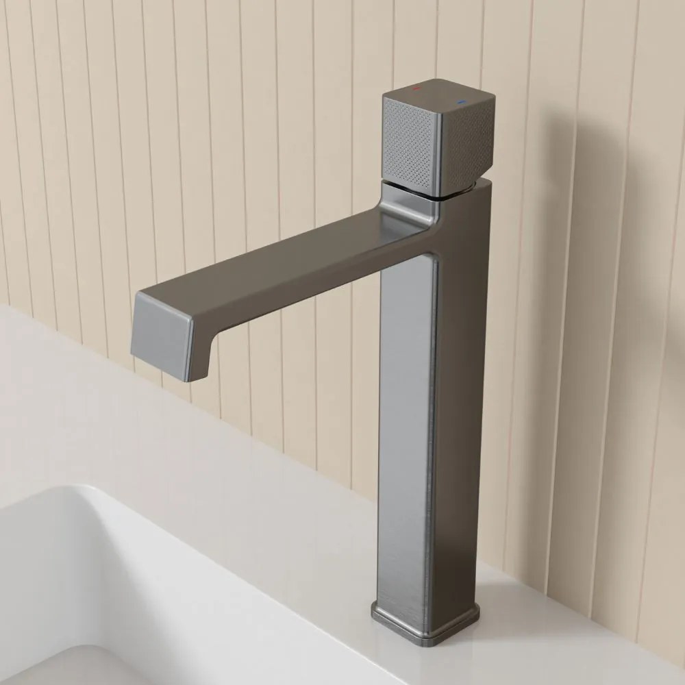 Austler CU-3405 magasított mosdó csaptelep (gunmetal)