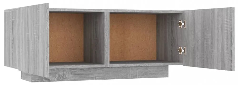 szürke sonoma színű szerelt fa TV-szekrény 100 x 35 x 40 cm