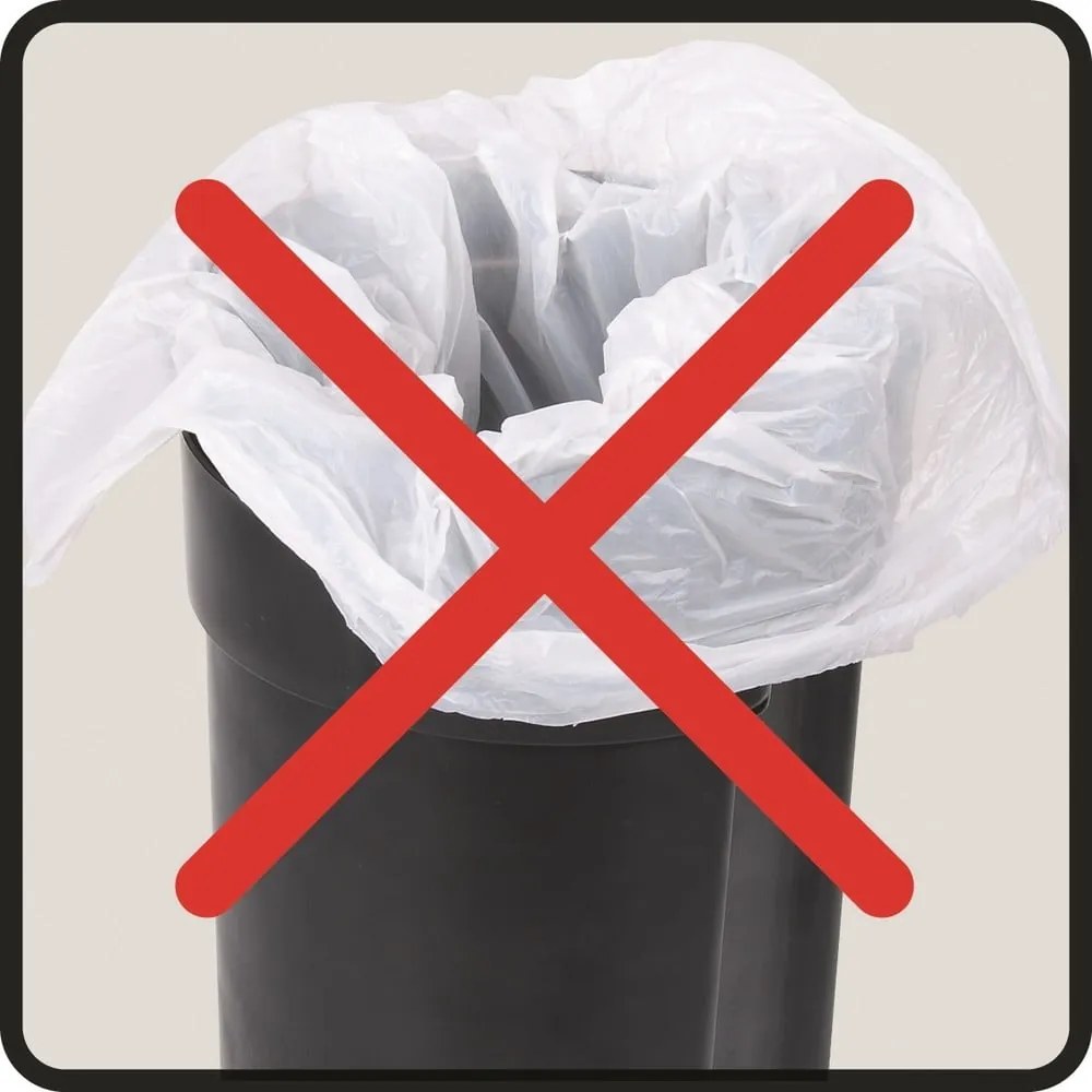 Acél pedálos szemetes 3 l Leman – Wenko