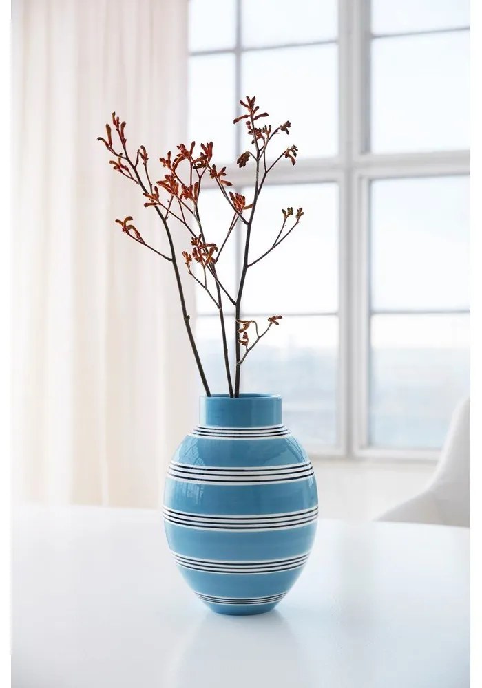 Nuovo kék kerámia váza, magasság 30 cm - Kähler Design