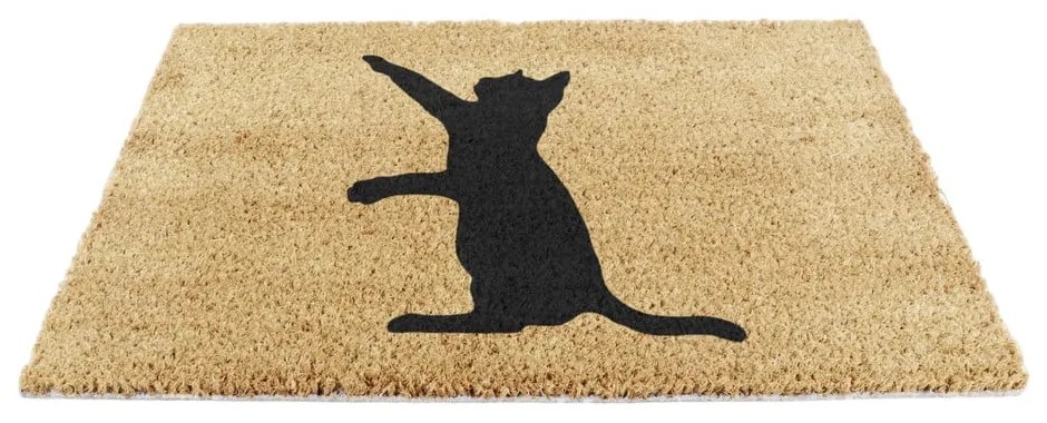 Kókuszrost lábtörlő 40x60 cm Cat – Artsy Doormats