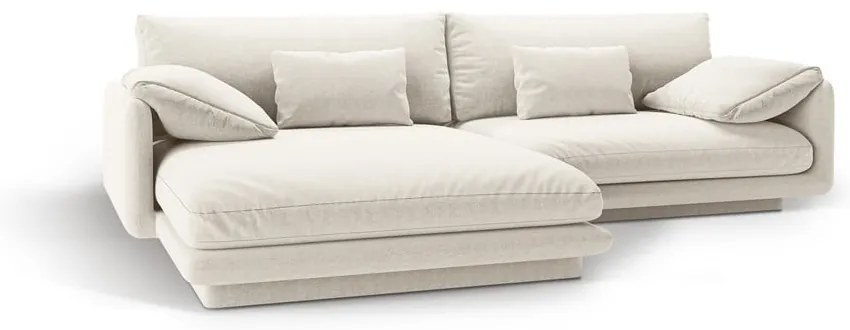 Fehér sarokkanapé (bal oldali) Torino – Micadoni Home