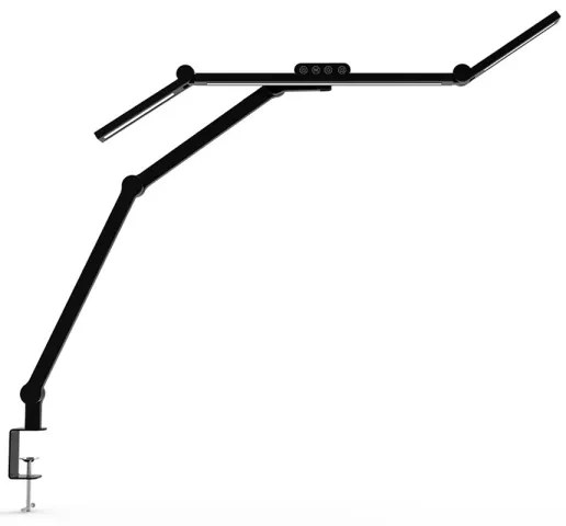LED érintős asztali lámpa, állítható fényerő, 24W, 3000-6500K, CRI 92, fekete