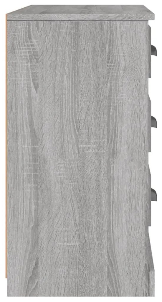 szürke sonoma színű szerelt fa tálalószekrény 104,5x35,5x67,5cm