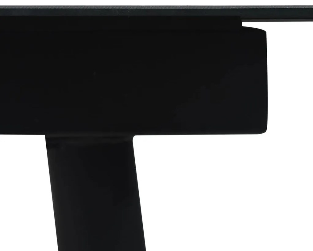 7 részes fekete PVC rattan kültéri étkezőgarnitúra