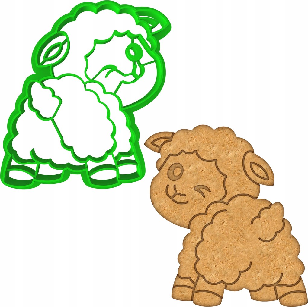 Húsvéti Forma Mézeskalács lyukasztó Húsvéti Bárány 8cm